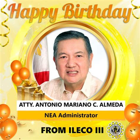 HAPPY BIRTHDAY ADMINISTRATOR ALMEDA ILOILO III ELECTRIC COOPERATIVE