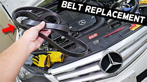 SERPENTINE BELT REPLACEMENT MERCEDES C250 C200 C180 E250 E200 SLK200