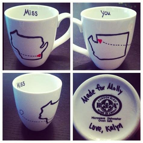 Miss You” Mug Living Andante Mugs Diy Mugs Diy T