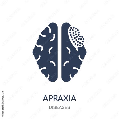 Vetor De Apraxia Icon Apraxia Filled Symbol Design From Diseases