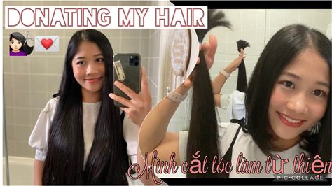 Donating My Hair To Charity M Nh C T T C L M T Thi N Youtube