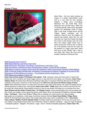 Fillable Online Santa Claus The Very Name Conjures Up Fax Email Print