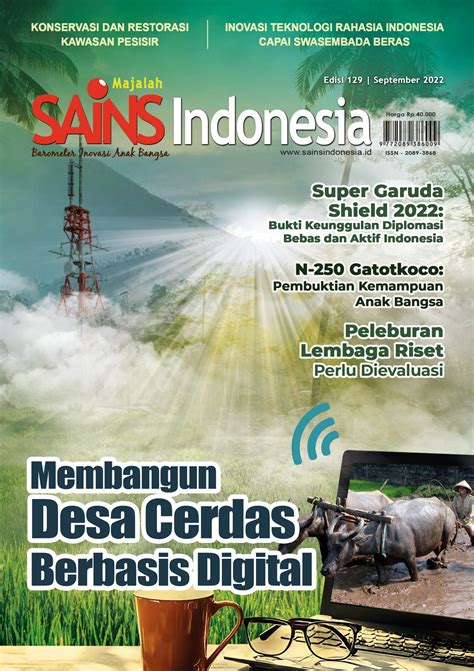 Majalah Sains Indonesia Edisi 129 September 2022 Sains Indonesia