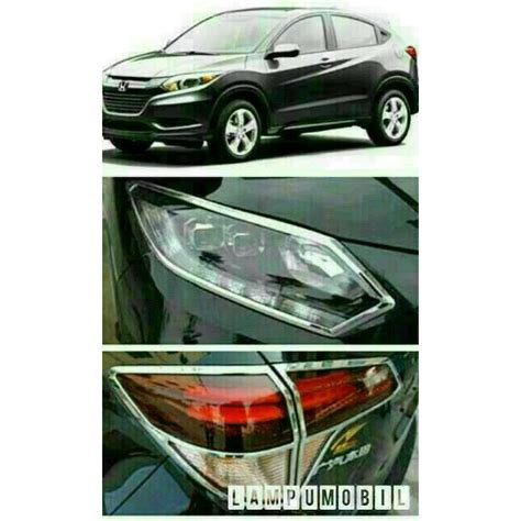 Jual Paket Garnish Garnis List Lampu Depan Belakang Honda Hrv Merk