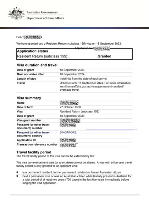 Australia Resident Return Visa Rrv Subclass 155 Elsie Ocsc Global