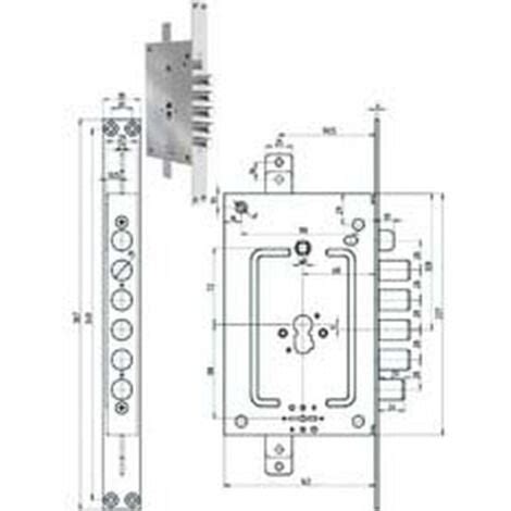 Serratura Tripl Infilare Con Scrocco Multifunzione P E D M Blindate