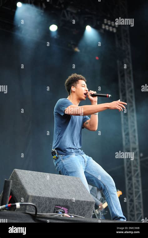 Jordan "Rizzle" Stephens of Rizzle Kicks V Festival 2012 held at Weston ...