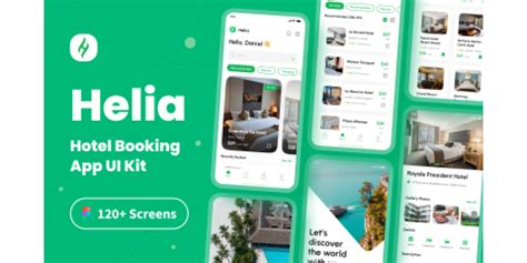 Helia Hotel Booking App UI Kit Community Figma Community