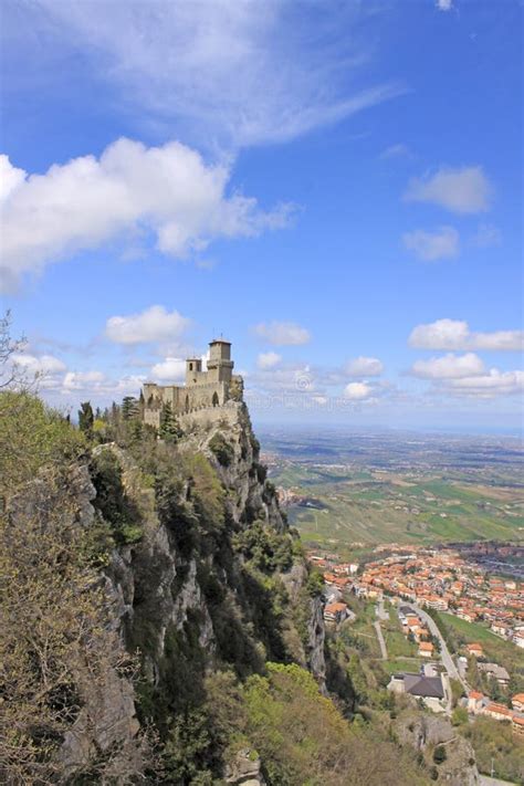 San Marino Castle Of San Marino Fortress Of Guaita Editorial Stock
