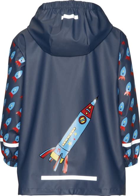 Playshoes Regenjas Voor Kinderen Muis In De Ruimte Donkerblauw