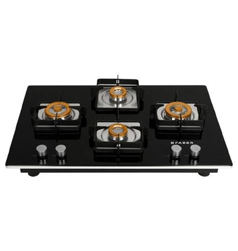 Faber Four Brass Burner Gas Stove For Home Model Name Number Htg