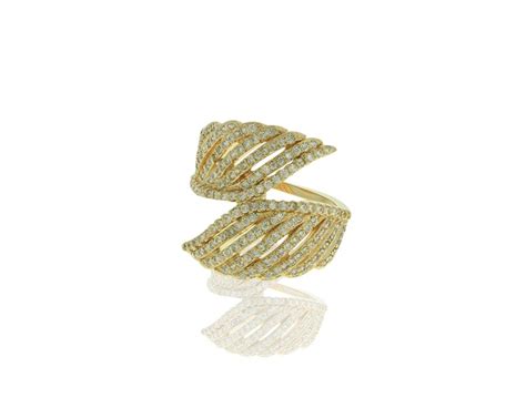 Anel Zirconia Lesprit La Dourado Cristal Lesprit Bijoux Finas