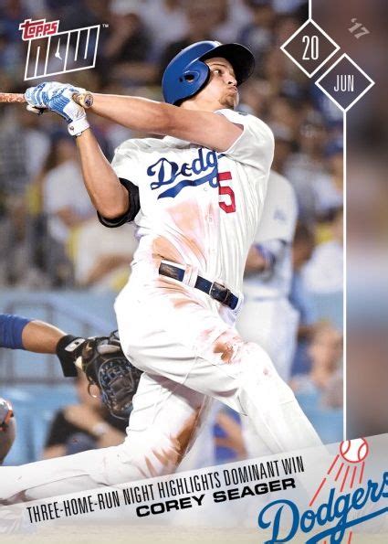 2017 Topps Now 272 273 Bellinger And Seager S Home Run