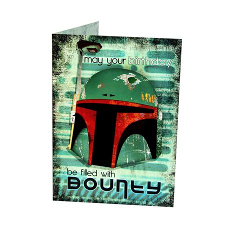 Star Wars Boba Fett Birthday Card May Your Birthday Be