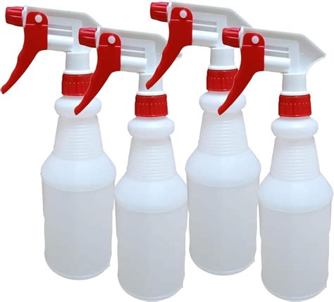 LACOT Spray Bottles 750 Ml 25oz With Colored Triggers Refillable