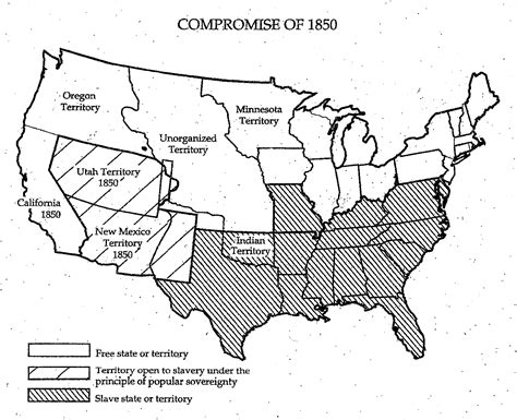 Compromise Of 1850 Map Activity