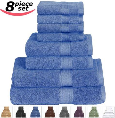 Utopia Towels 8 Piece Premium Towel Set 2 Bath Towels 2 Hand Towels