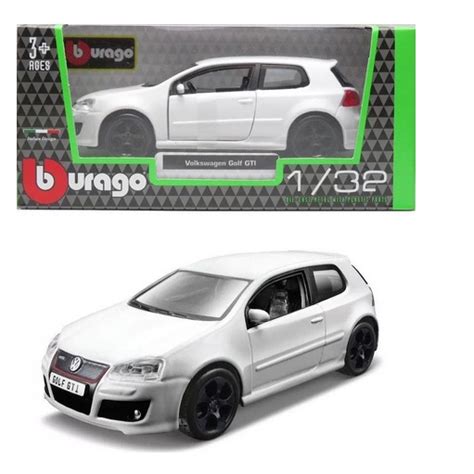 Miniatura Carro Carrinho VW Golf GTI 1 32 Bburago Licenciado Original