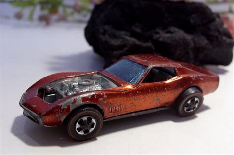 Hot Wheels Custom Corvette Red Line Wheels Made In Hong Etsy