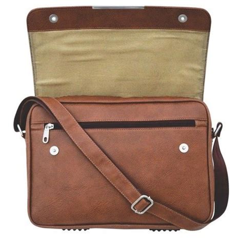 Plain Office Brown Leather Sling Bag Size 10 X 12 Inch At Rs 1290