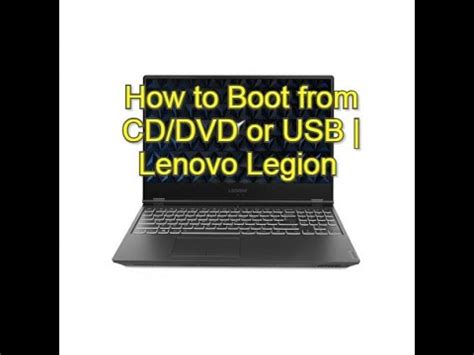 How To Boot From CD DVD Or USB Lenovo Legion YouTube