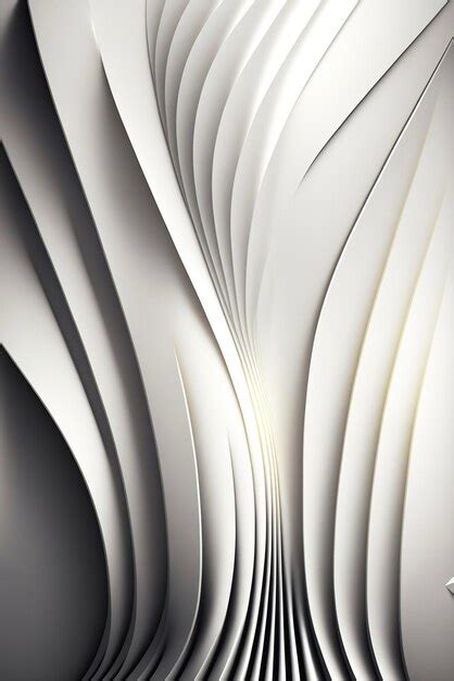 Premium AI Image | White abstract 3d wallpaperxA