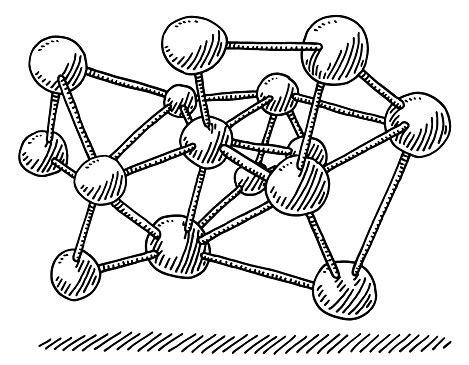 Molecula Desenho - Vetores de Desenho De Estrutura Molecular Ciência e mais imagens de ...