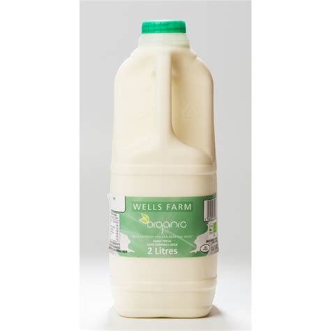 Organic Semi Skimmed Milk 1 Litre 2 Litres Foulgers Dairy