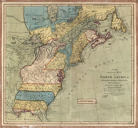 Antique Map of Colonial America by Peter Bell - 1771 Drawing by Blue Monocle - Fine Art America