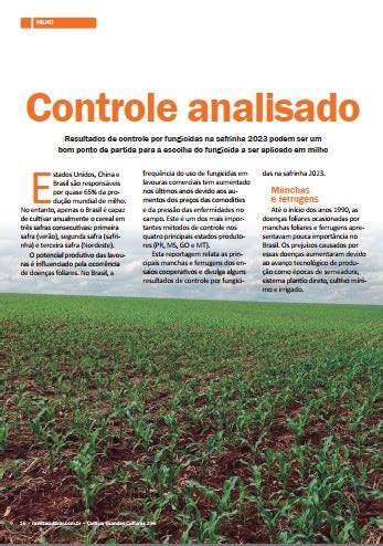 Rft Rede Fitossanidade Tropical Controle Analisado Resultados De