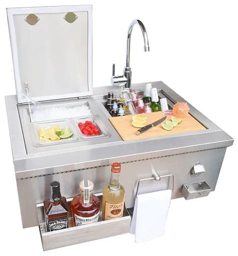 Kokomo Grills 30 Built In Cocktail Station With Sink Ko 30ckt Snk