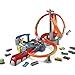 Hot Wheels Toy Car Track Set Spin Storm Intersections For Crashing Motorized Booster