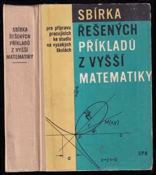 Výkup knihy Antonín Hlaváček Sbírka řešených příkladů z vyšší matematiky