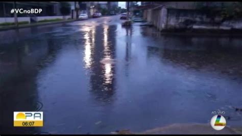 Ruas De Bel M Amanhecem Alagadas Ap S Forte Chuva Na Madrugada De