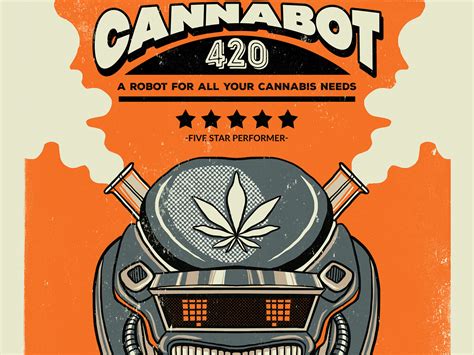 Retro Poster Branding Cannabis Industry By The Commas On Dribbble