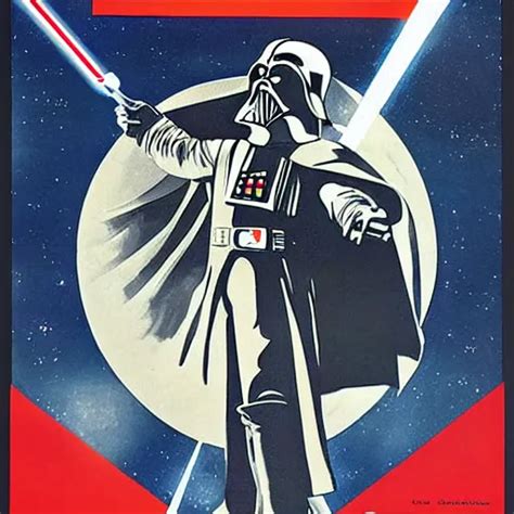 Darth Vader In A Soviet Space Propaganda Poster Stable Diffusion