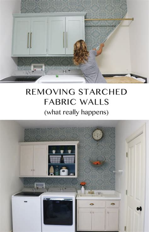 Removing Starched Fabric From Walls Sincerely Sara D Home Decor