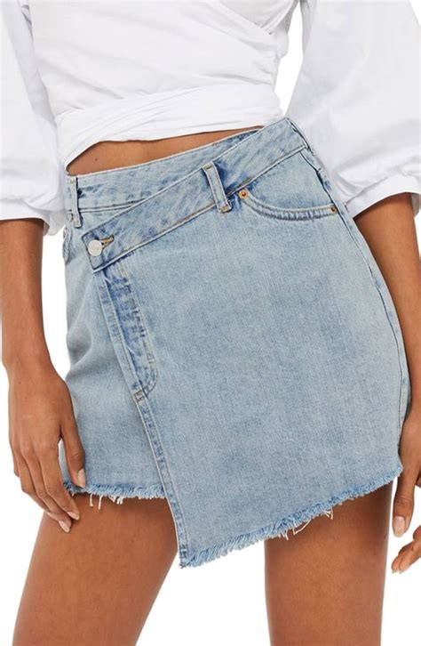 Topshop Deconstructed Denim Skirt How To Wear A Skirt For Fall 2017