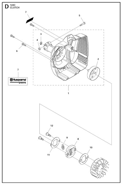 Husqvarna C Fuel Tank Lawn Turfcare Machinery Parts