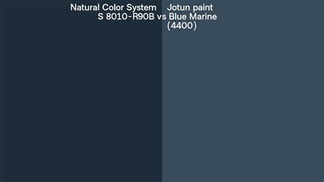 Natural Color System S R B Vs Jotun Paint Blue Marine Side