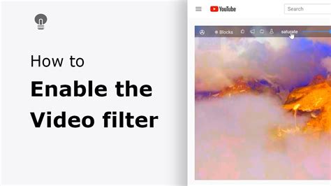 🔵 How To Enable The Video Filter On Youtube Youtube