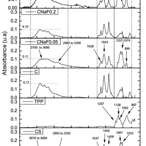 Ftir Spectra Of Tpp Chitosan Solution Cs Chitosan Particles C