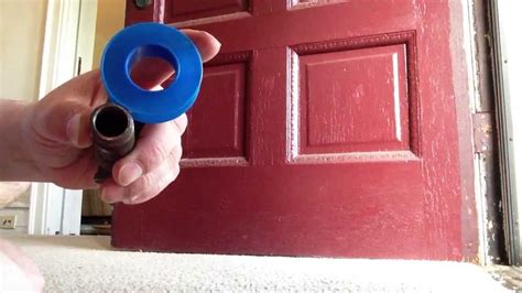 How To Wrap Teflon Tape On Pipe Threads Youtube