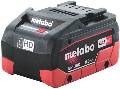 Metabo Battery And Charger Kit 8 Ah Li Ion 18v Dc 483u91starter