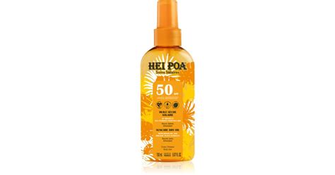 Hei Poa Tahiti Monoi Oil Tahiti Monoi Oil huile sèche solaire SPF 50