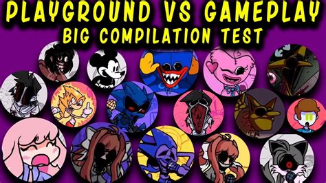 Fnf Character Test Gameplay Vs Playground Big Compilation Test I Monika