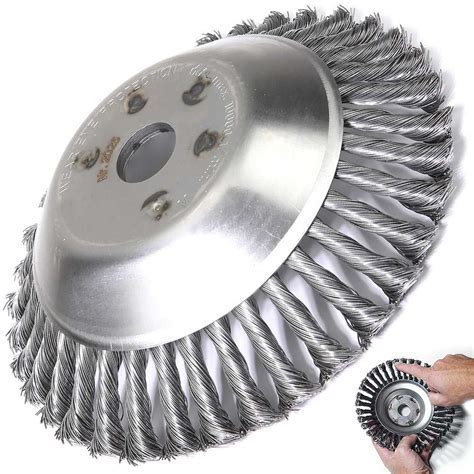 Tête brosse désherbage pour débroussailleuse Diamètre 230 mm Alésage 25