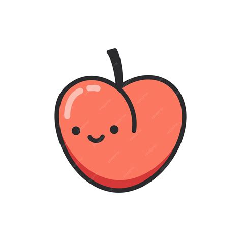 Premium Vector | Cute peach