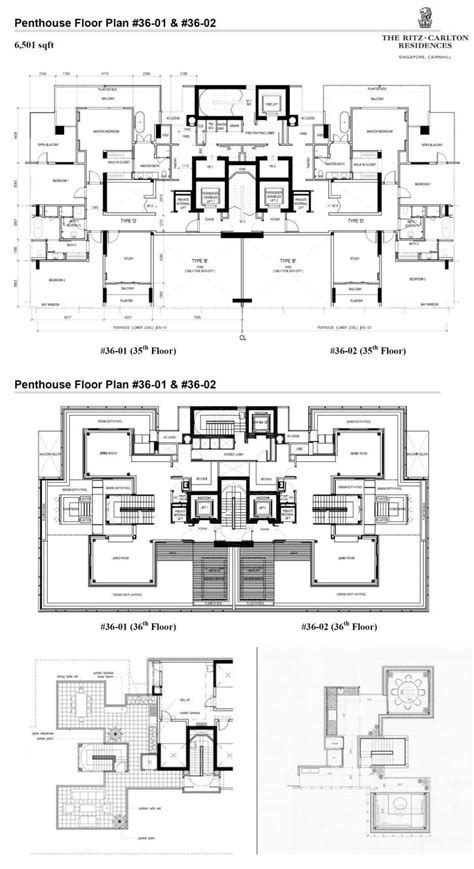 The Ritz Carlton 丽思卡尔顿 Site Plans And Floor Plans