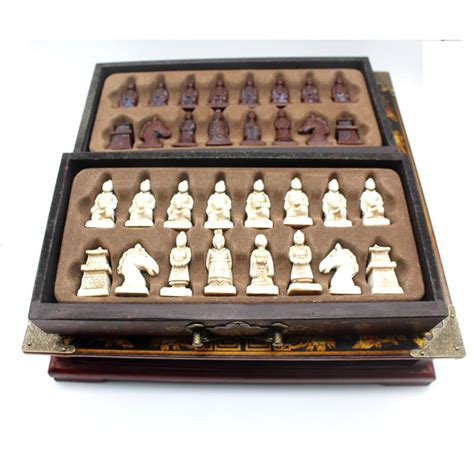 Buy High End Collectibles Vintage Chinese Terracotta Warriors Chess Set